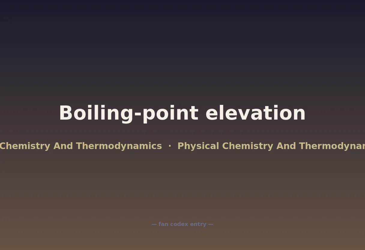 Boiling-point elevation
