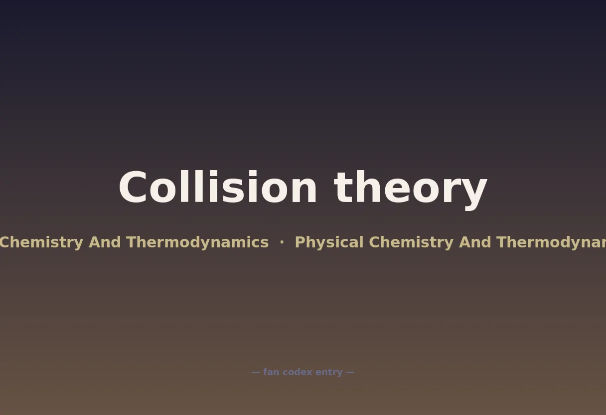 Collision theory
