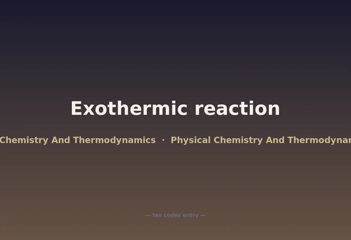 Exothermic reaction