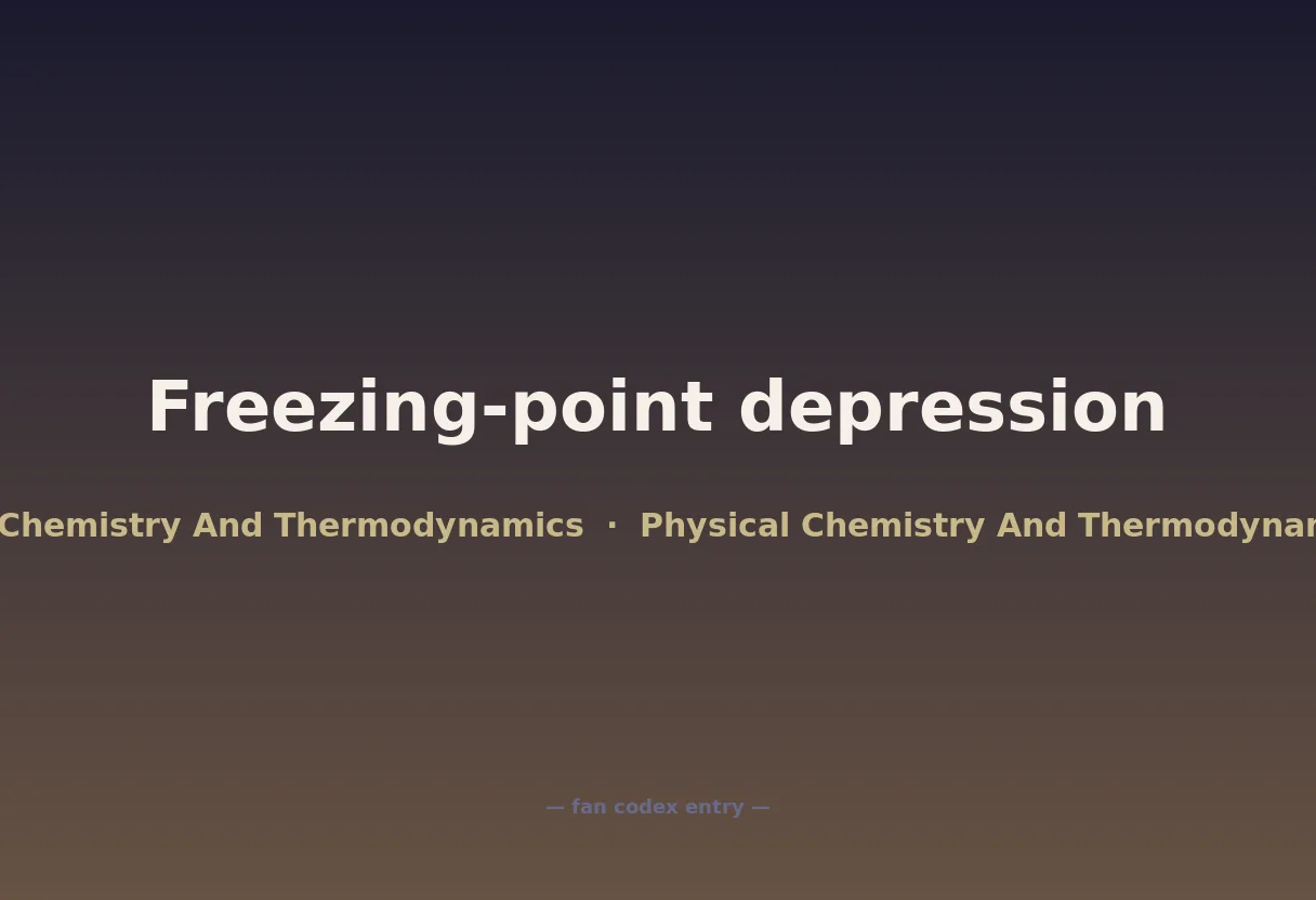 Freezing-point depression