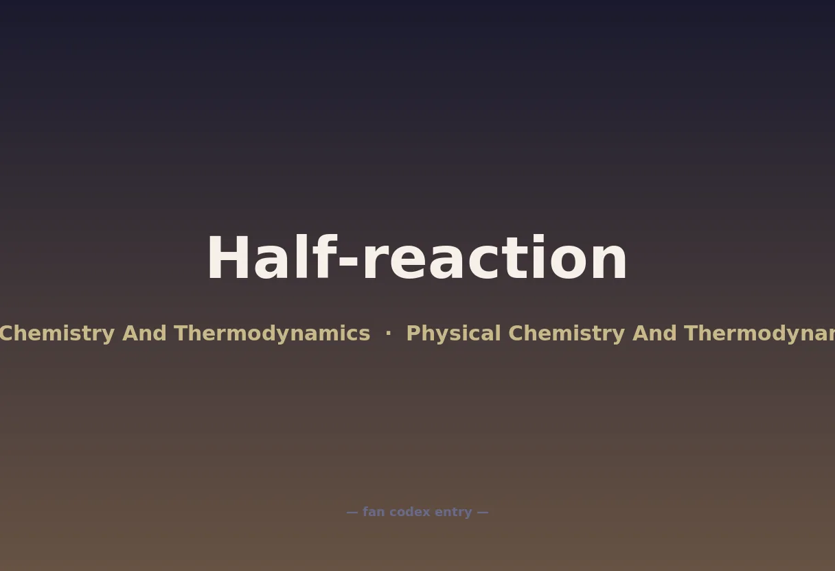 Half-reaction